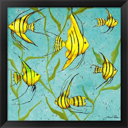 Framed School Of Fish IV Print