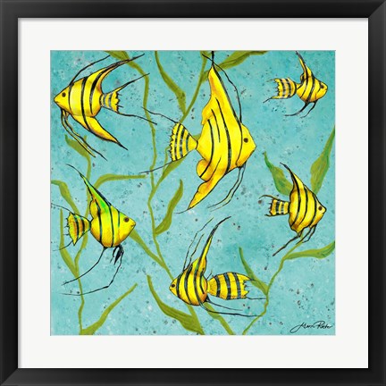 Framed School Of Fish IV Print