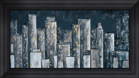 Framed City Eclipse Print
