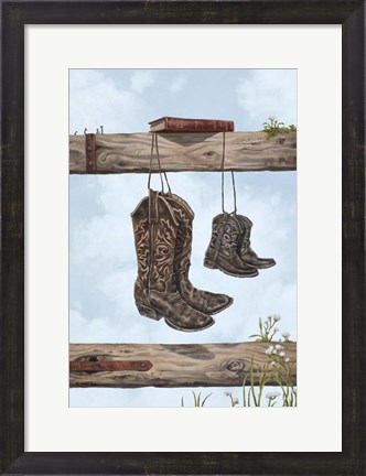 Framed Family Boots Print
