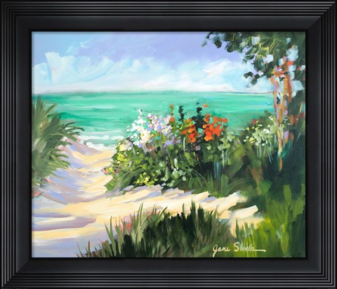 Framed Sun Beach Dunes Print