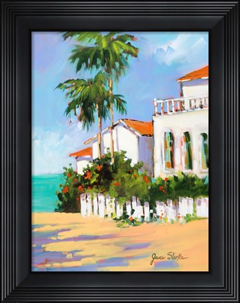 Framed Shore House Print