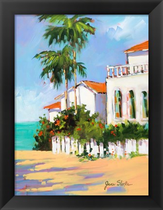 Framed Shore House Print