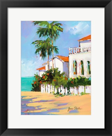 Framed Shore House Print