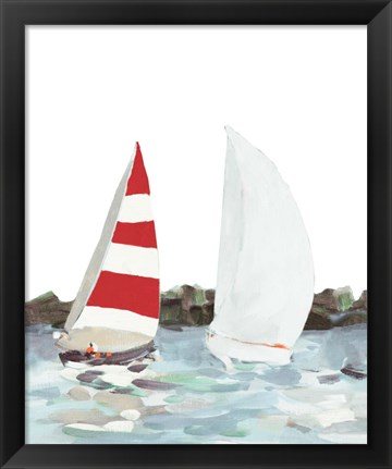 Framed Line Regatta II Print