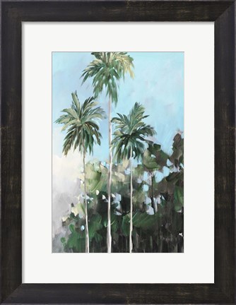 Framed Palms on the Coast Print