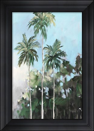 Framed Palms on the Coast Print