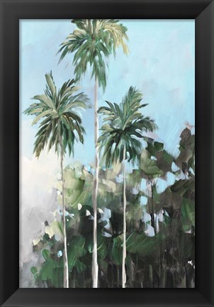 Framed Palms on the Coast Print