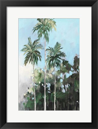 Framed Palms on the Coast Print