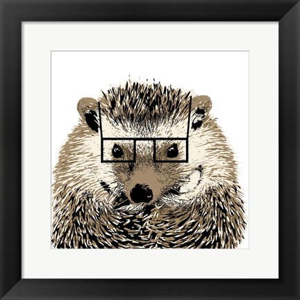 Framed Good Looking Hedgehog Print