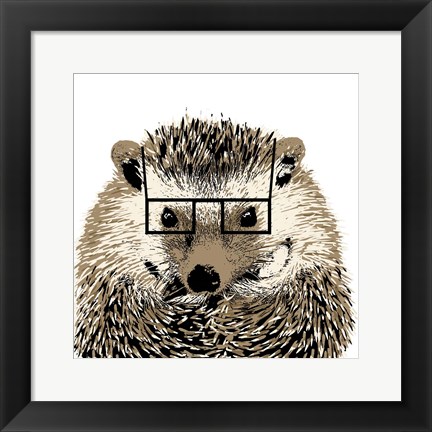 Framed Good Looking Hedgehog Print