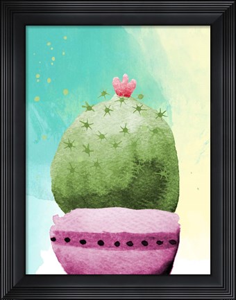 Framed Cactus Party II Print
