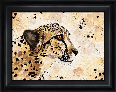 Framed Cheetah Face Print