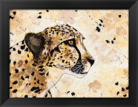 Framed Cheetah Face Print