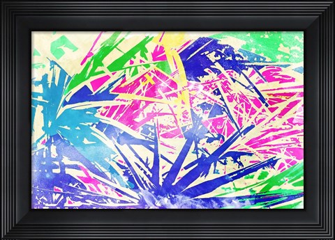 Framed Vibrant Palms Print