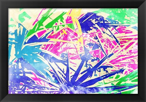 Framed Vibrant Palms Print