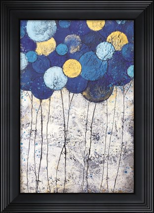 Framed Bubble Trees Magic Print