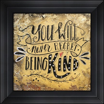 Framed Being Kind Print