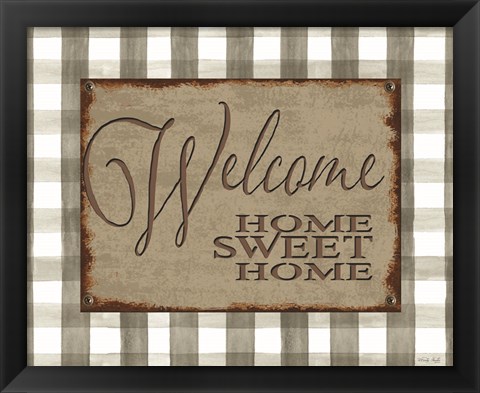 Framed Welcome Home Sweet Home Print