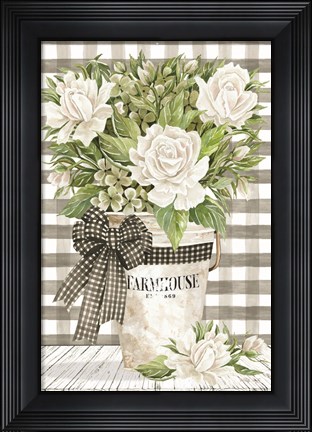 Framed Farmhouse Roses Print