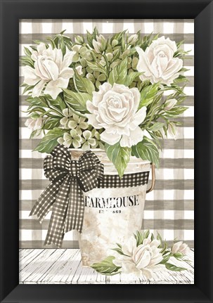 Framed Farmhouse Roses Print