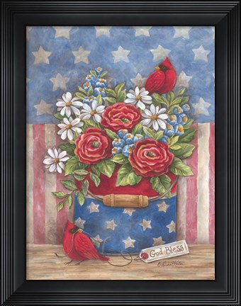 Framed American the Beautiful Print