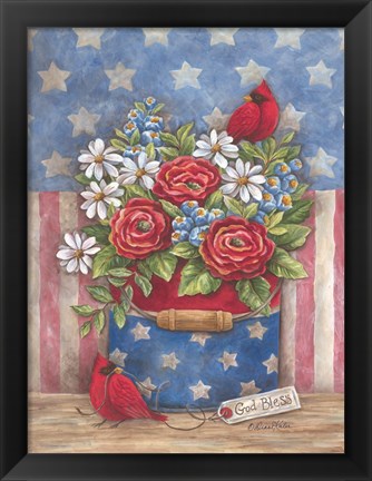 Framed American the Beautiful Print