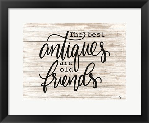 Framed Antique Friends Print