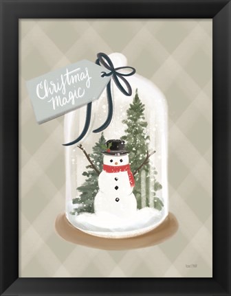 Framed Christmas Magic Snow Globe Print