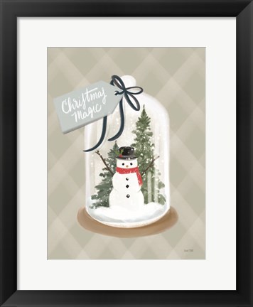 Framed Christmas Magic Snow Globe Print