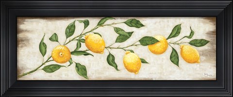 Framed Lemon Branch Print