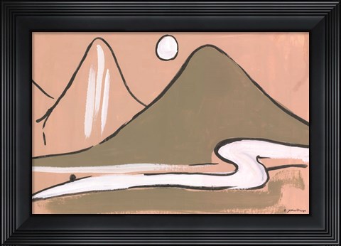 Framed Simple Mountain Print