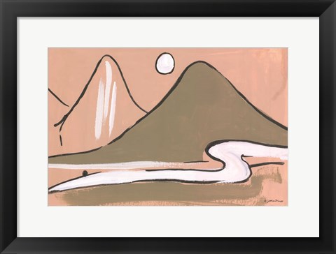 Framed Simple Mountain Print