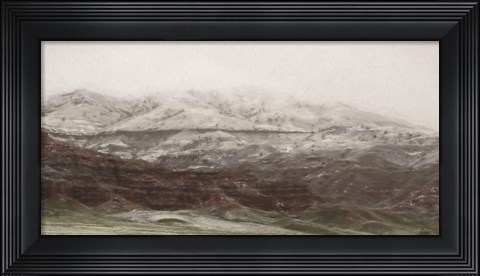Framed Hills of Wyoming I Print