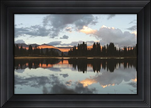 Framed Little Molas Lake Reflections Print