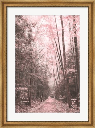Framed Pink Forest Print