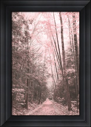 Framed Pink Forest Print