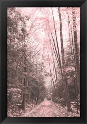 Framed Pink Forest Print