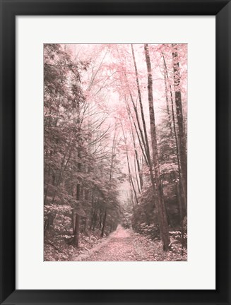 Framed Pink Forest Print