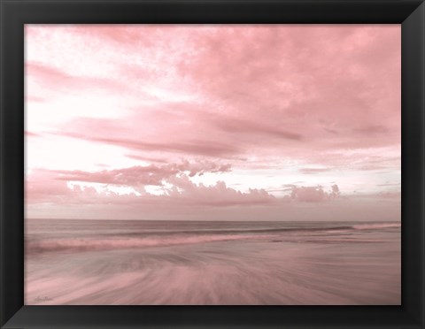 Framed Pink Beach Emotions Print