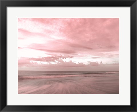 Framed Pink Beach Emotions Print