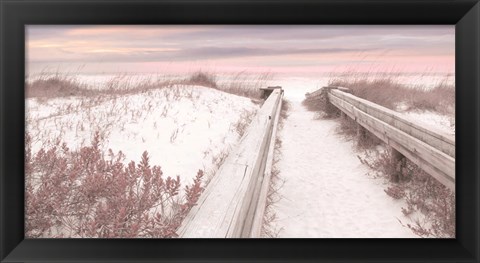 Framed Pink Seaside Print