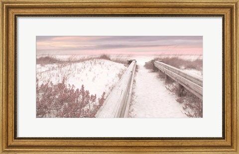 Framed Pink Seaside Print