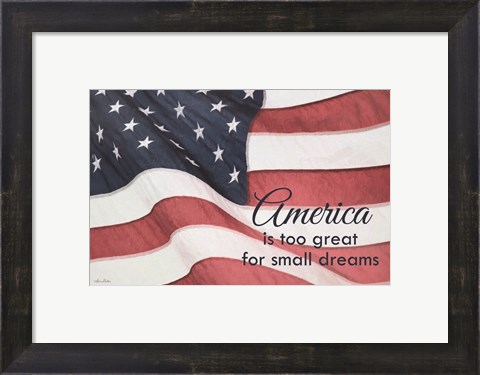 Framed America Is? Print