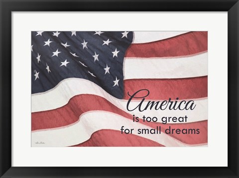 Framed America Is? Print