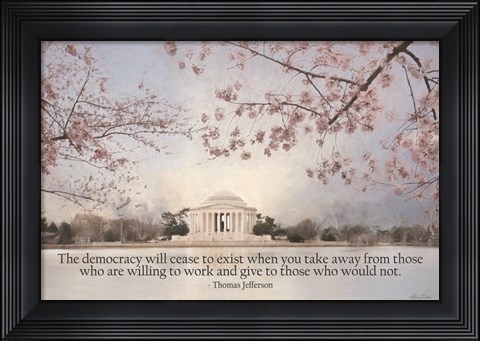 Framed Willing to Work Print