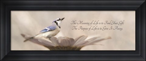 Framed Meaning of Life Print