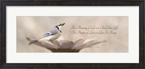 Framed Meaning of Life Print