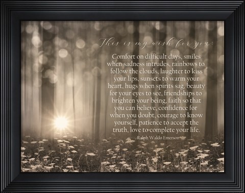 Framed My Wish for You - Trees Print