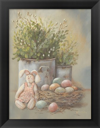 Framed Rustic Easter Vignette Print